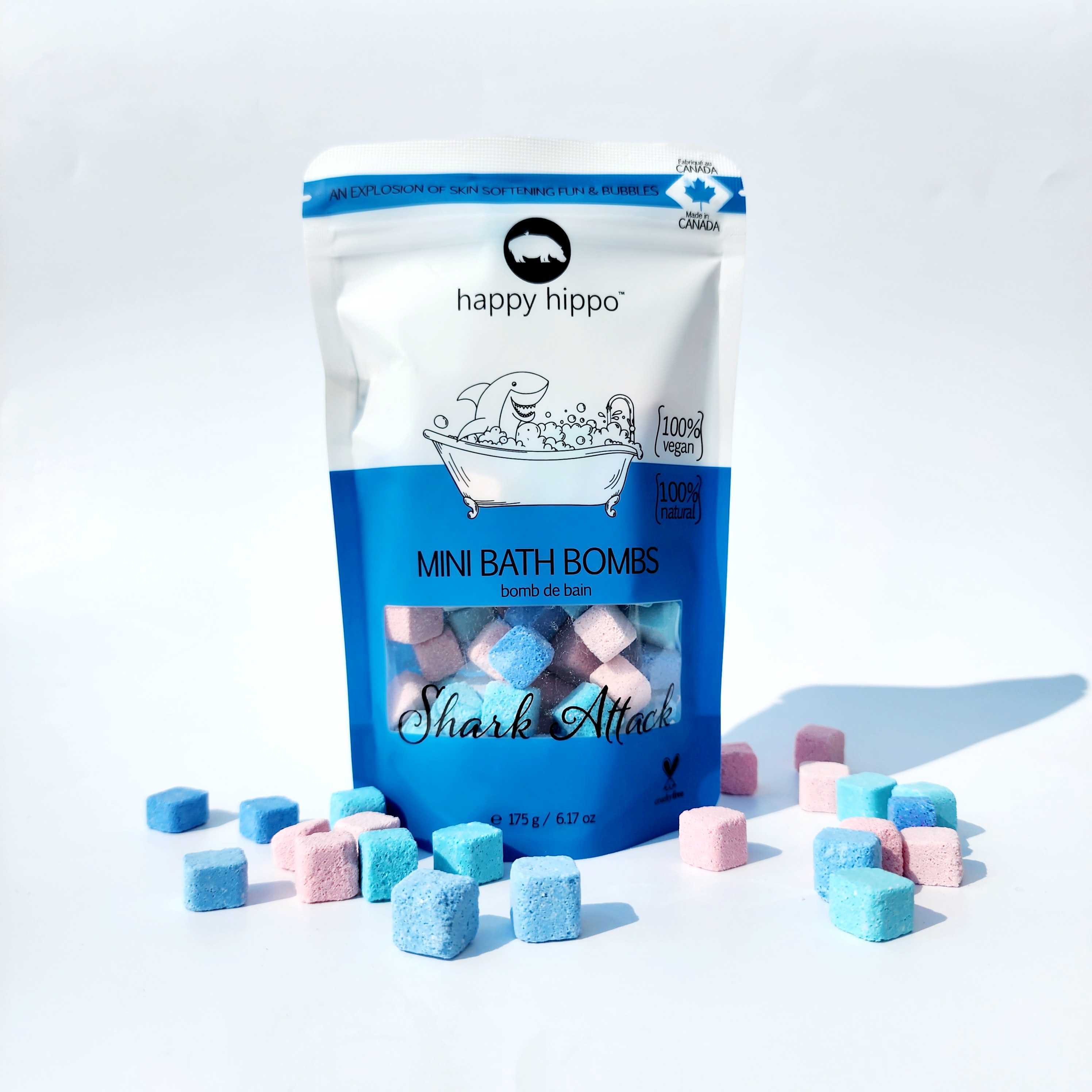 Shark Attack Mini Bath Bombs Happy Hippo Bath Co