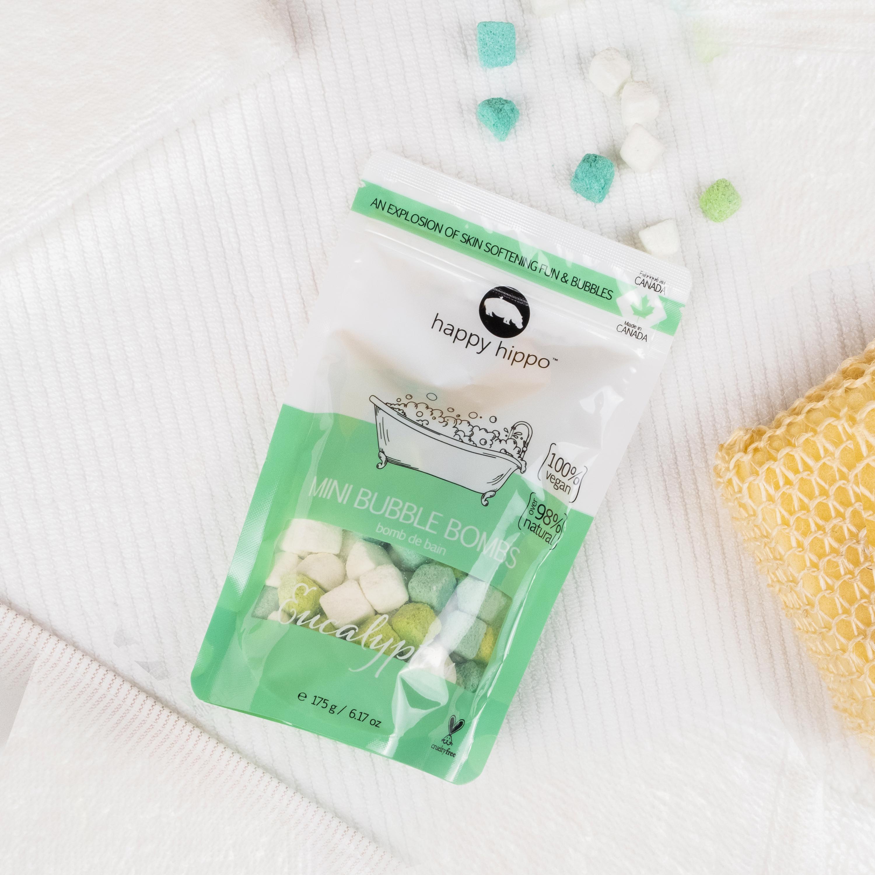 Eucalyptus Mini Bath Bombs Happy Hippo Bath Co