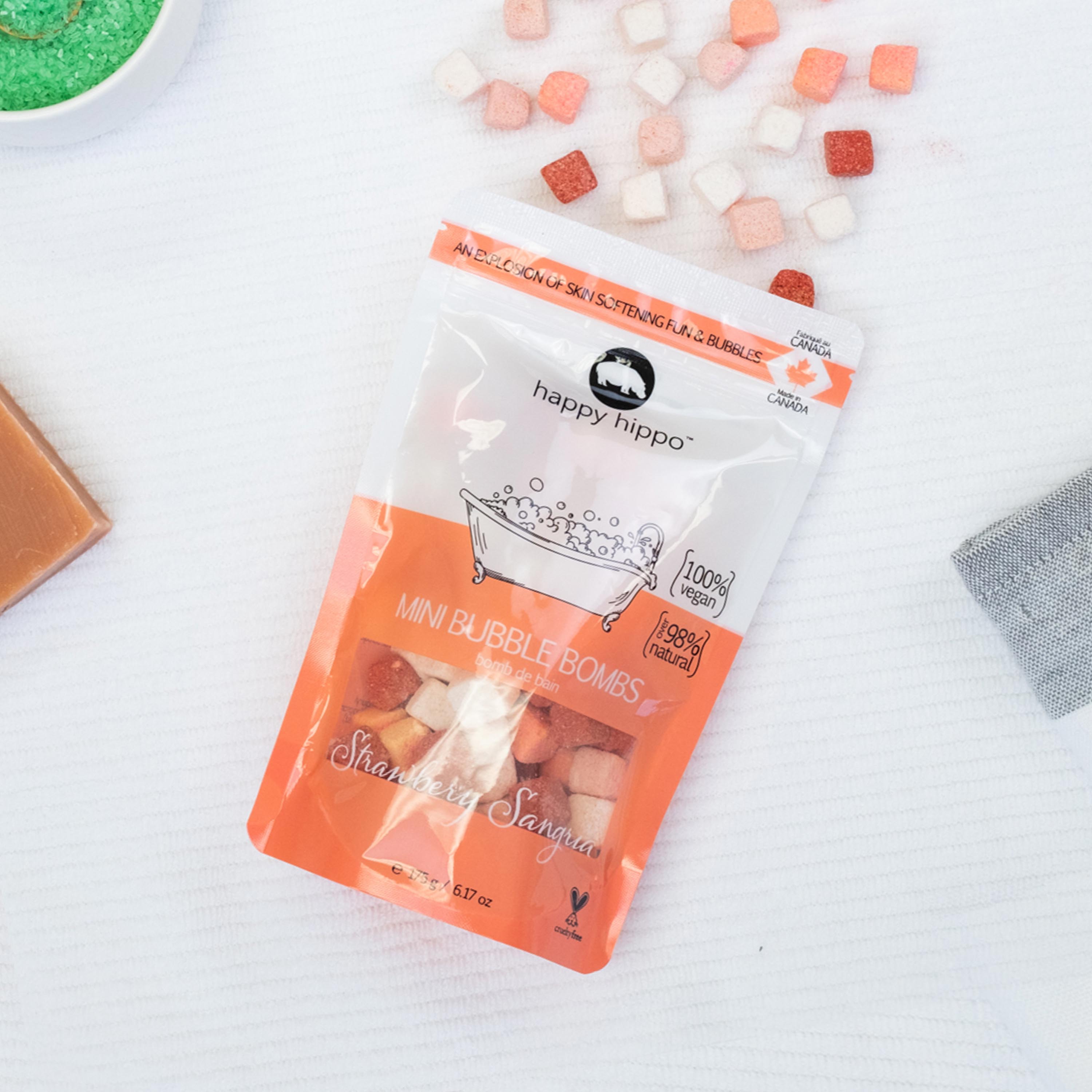 Strawberry Sangria Mini Bath Bombs – Happy Hippo Bath Co