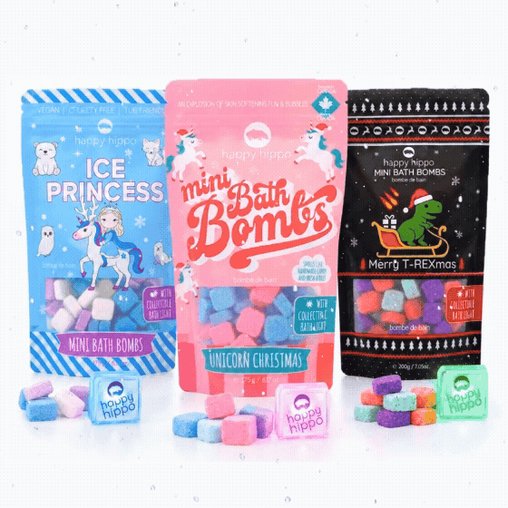 Light-Up Christmas Mini Bath Bomb Bundle